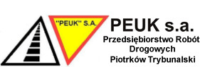 Logo firmy PRZEDSIĘBIORSTWO ROBÓT DROGOWYCH "PEUK" SPÓŁKA AKCYJNA