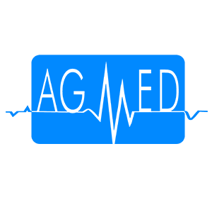Logo firmy AGMED - GAZY MEDYCZNE SPÓŁKA Z OGRANICZONĄ ODPOWIEDZIALNOŚCIĄ